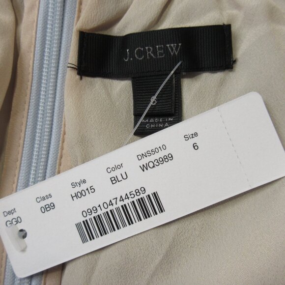 NWT J.Crew Tulle Ball Skirt in Blue Sheer Mesh Pleated Ribbon Belt A-line 6 - Picture 2 of 6